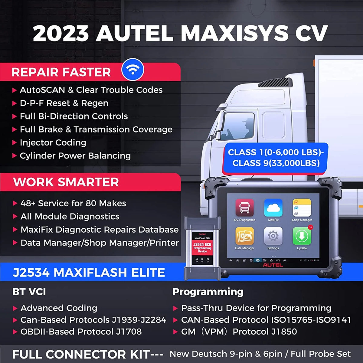 Heavy Duty Car Diagnostic Scan Tool with ECU Programming E868