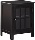 White Modern Farmhouse Accent Cabinet End Table S352