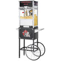 Black 12 oz Popcorn Machine with Cart R5712