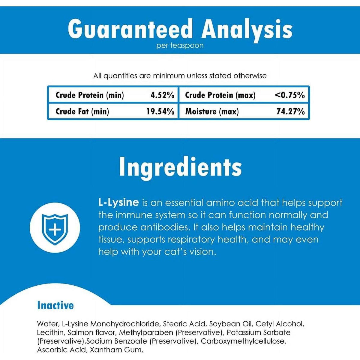 L-Lysine Gel for Cats H709