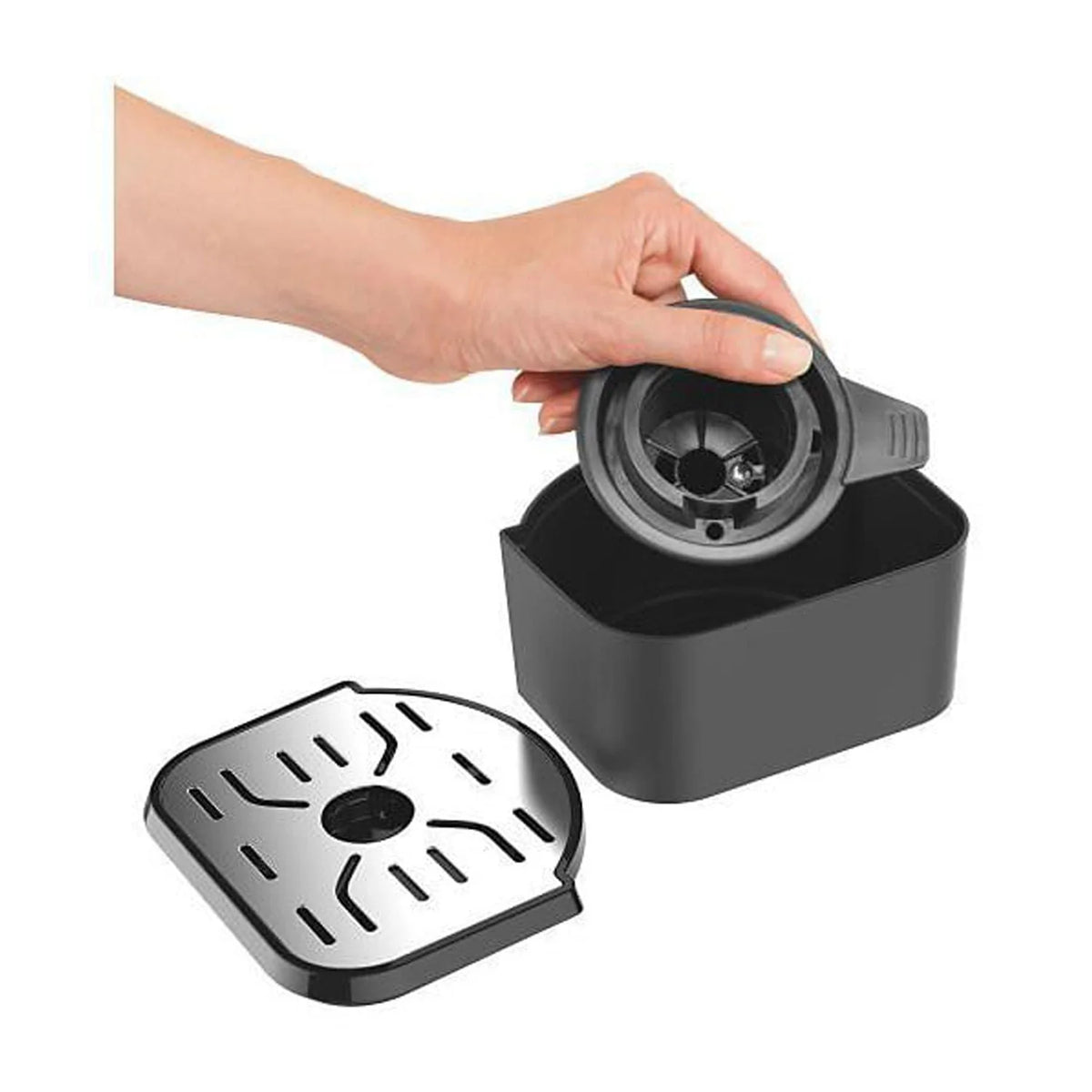 2-Way Coffee Maker with K-Cup Pods or Grounds, 12c Pot, Black & Silver P189259