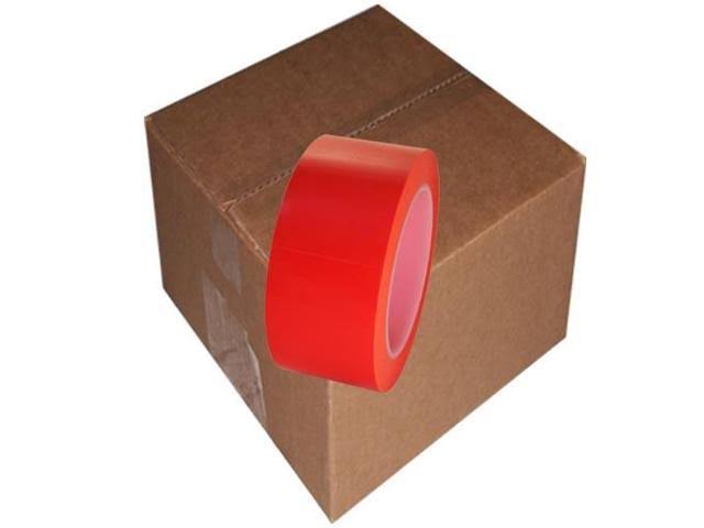 Orange Low Density Polyethylene Film Tape 2 inch x 36 Yards 24 Roll B607580