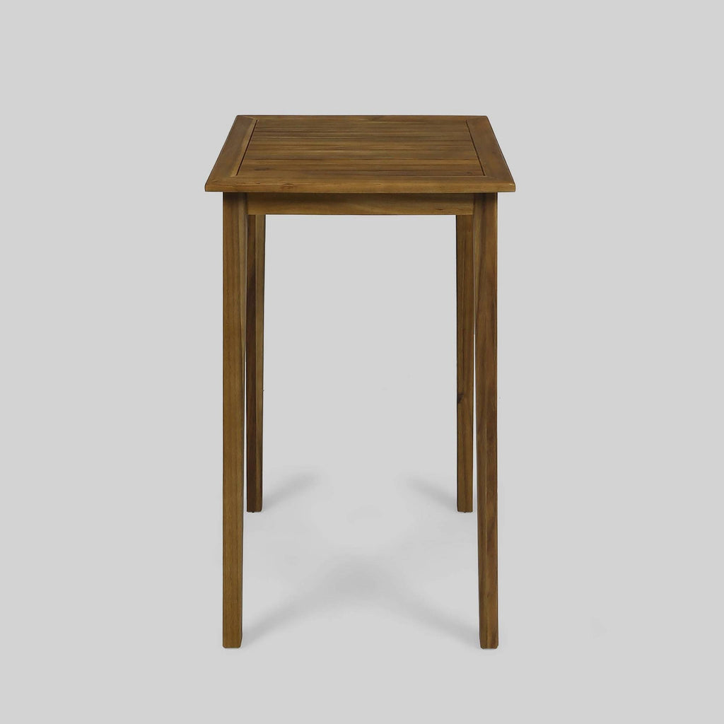 Acacia Wood Square Bar Table X2389