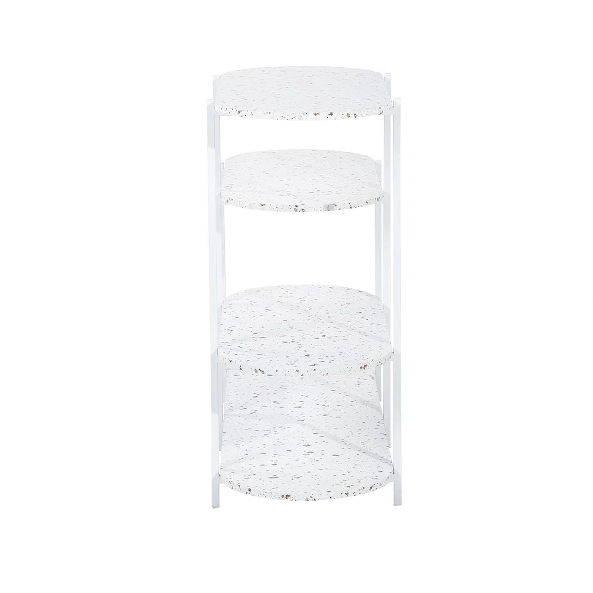 4-Tier Marble White Storage Shelf Z1587