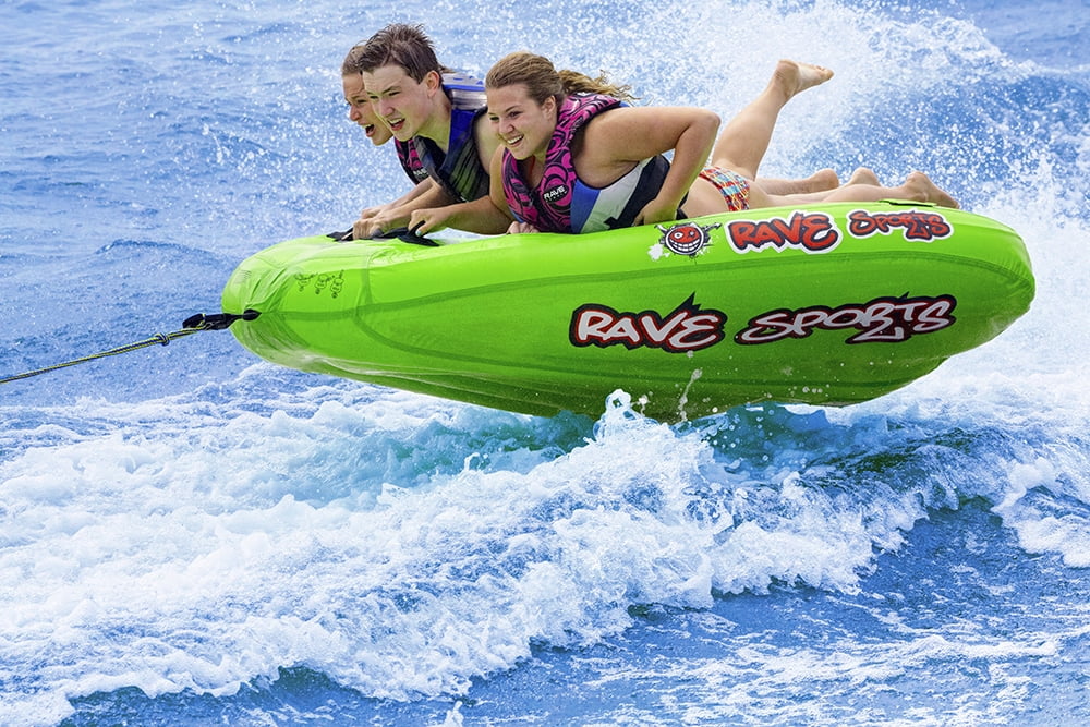 Blue 3 Rider Nylon Inflatable Towable Tube C1194