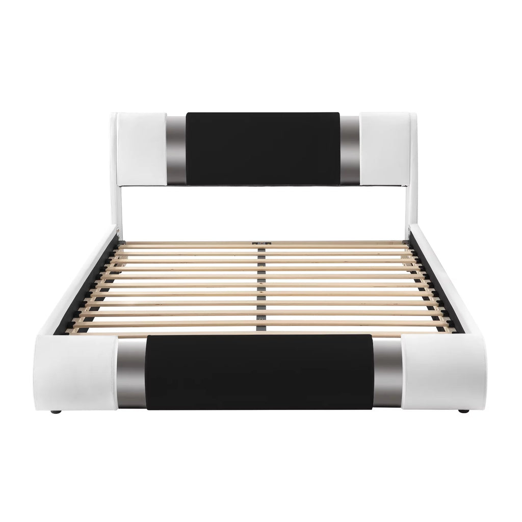 King Size Bed Frame with Adjustable Headboard H551
