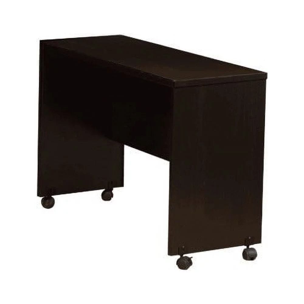 Dark Brown Finish Desk Return with Display Top N361882
