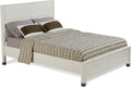 Queen Size White Platform Bed M205