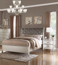 California King Size 3pc Set Faux Leather Tufted Headboard Bedroom Furniture E199
