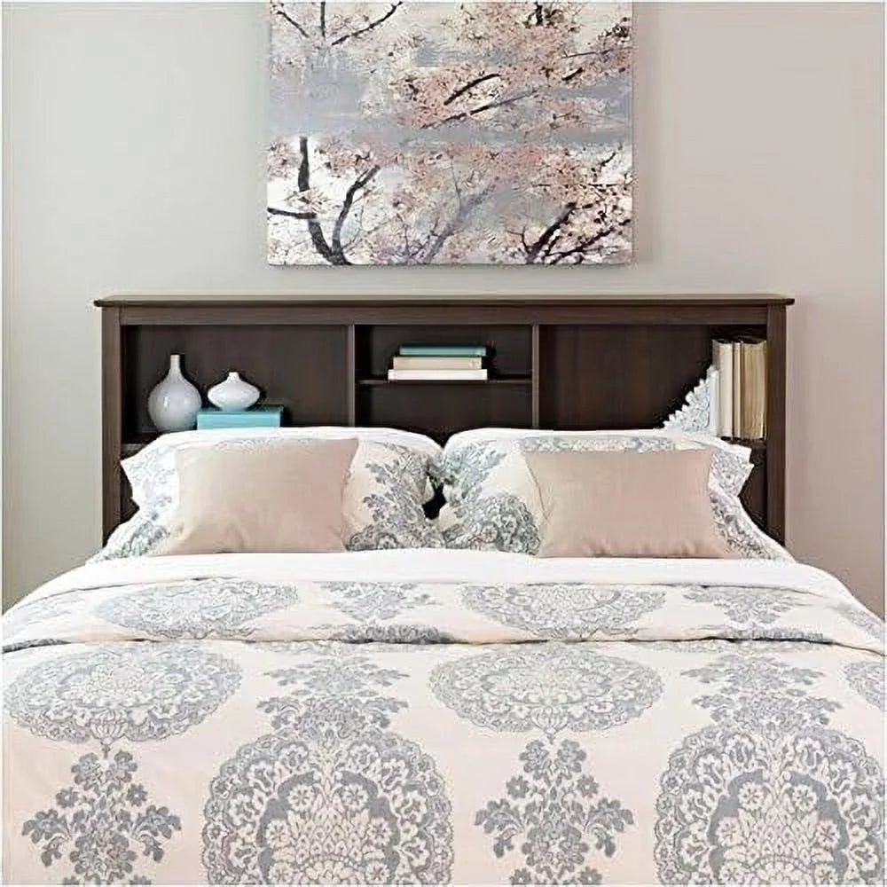 Wood Full Queen Bookcase Headboard U258237