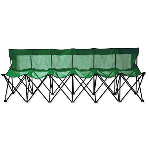 Portable Sports Bench with Mesh Seat and Back Q8606