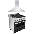 30 in. Dual Fuel Range and Range Hood Appliance Package J216201