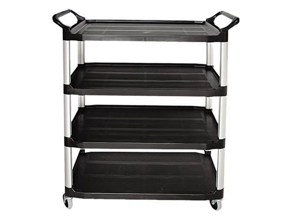Black Four-Shelf Utility Cart M458242