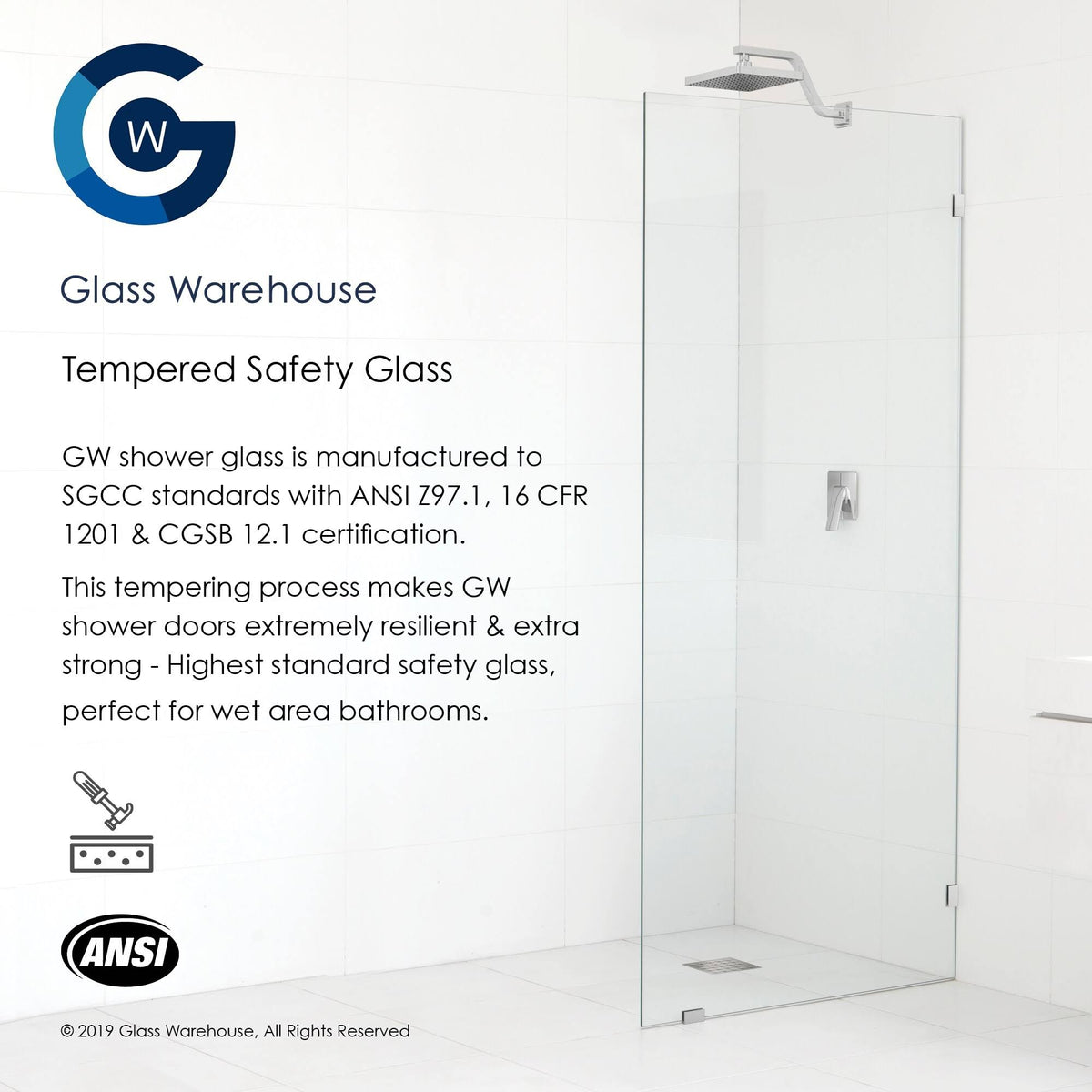 Frameless Shower Door Oil Rubbed Bronze A169