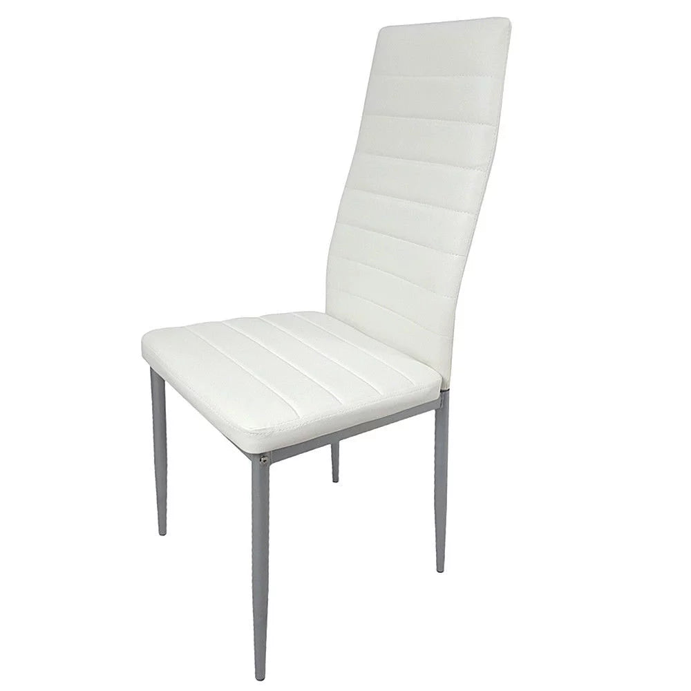 White 5 Piece Dining Table Set P380