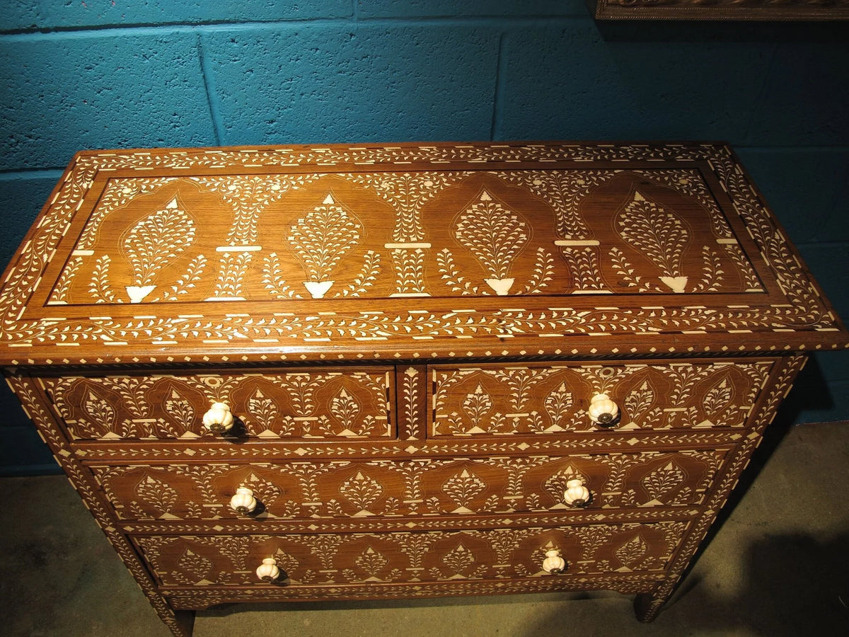 Bone Inlaid Chest of Drawers L115