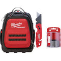 Tool Backpack with Folding Utility Knife and Utility Blade Set G9505