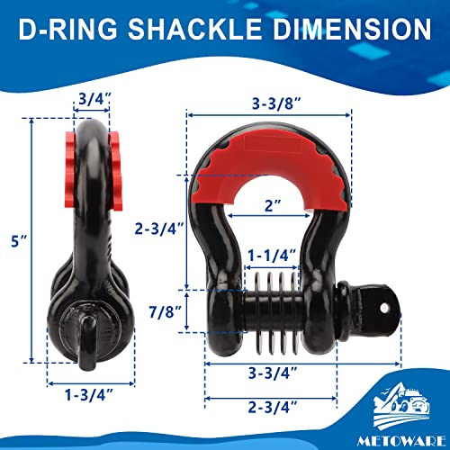 10 Ton Winch Snatch Block Pulley, Tree Saver Strap and D Ring Shackles F487273