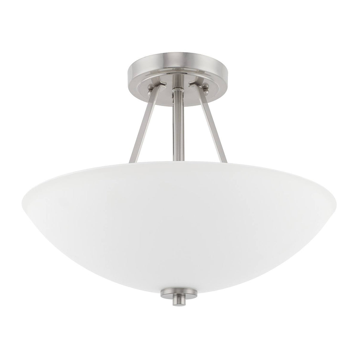 2 Light Semi-Flush Brushed Nickel E78945