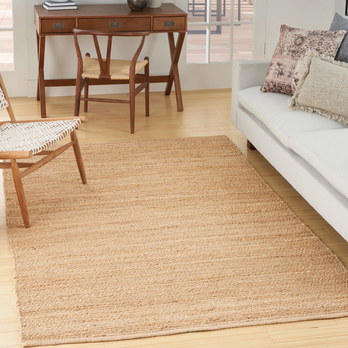 Bleached Jute Area Rug 5' x 7' E96120