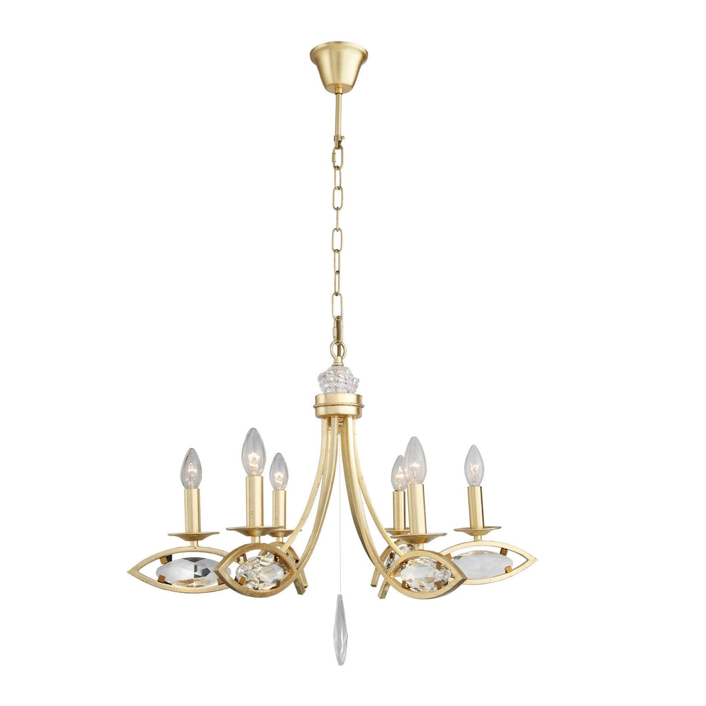 6 Light Candle Style Chandelier H417