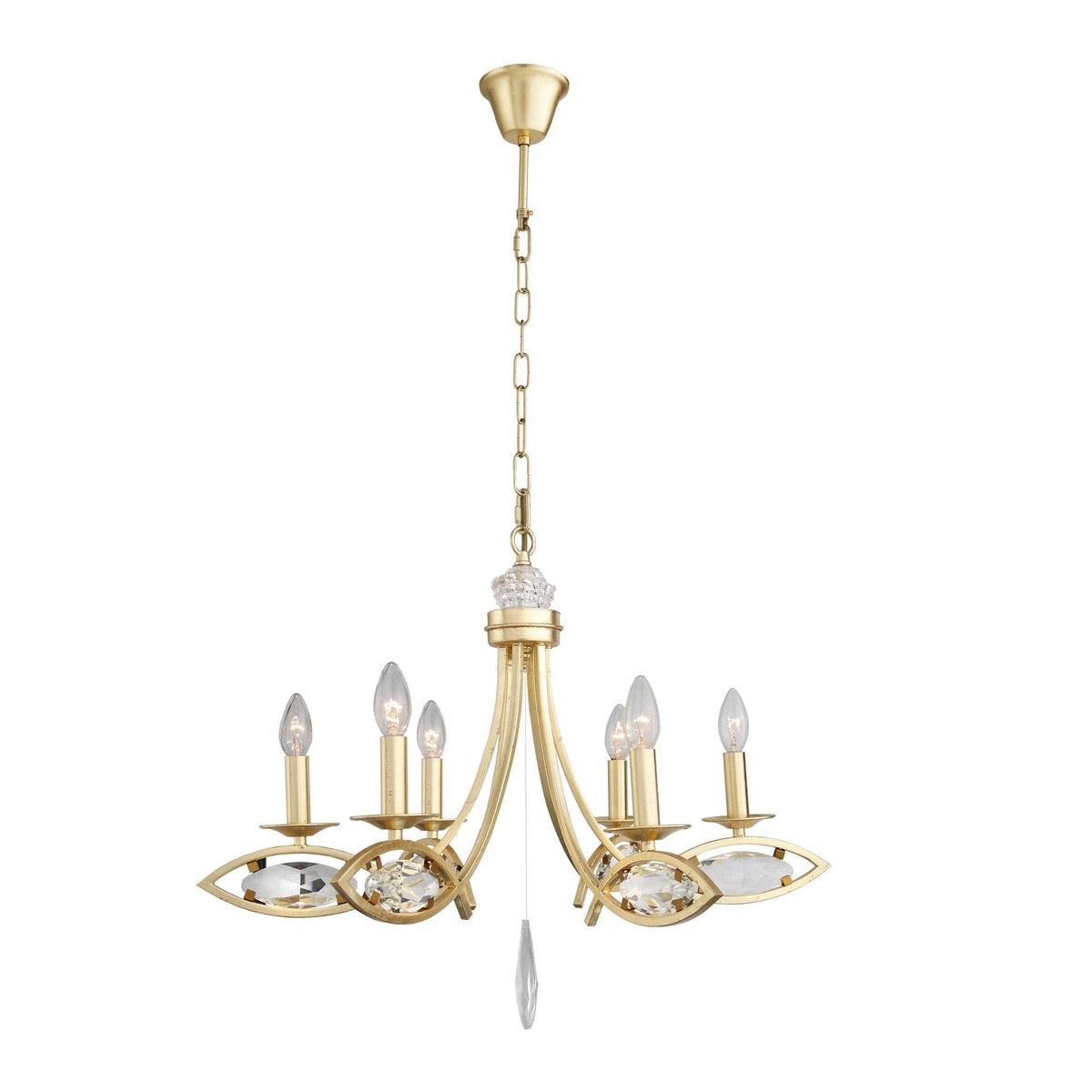 6 Light Candle Style Chandelier H417
