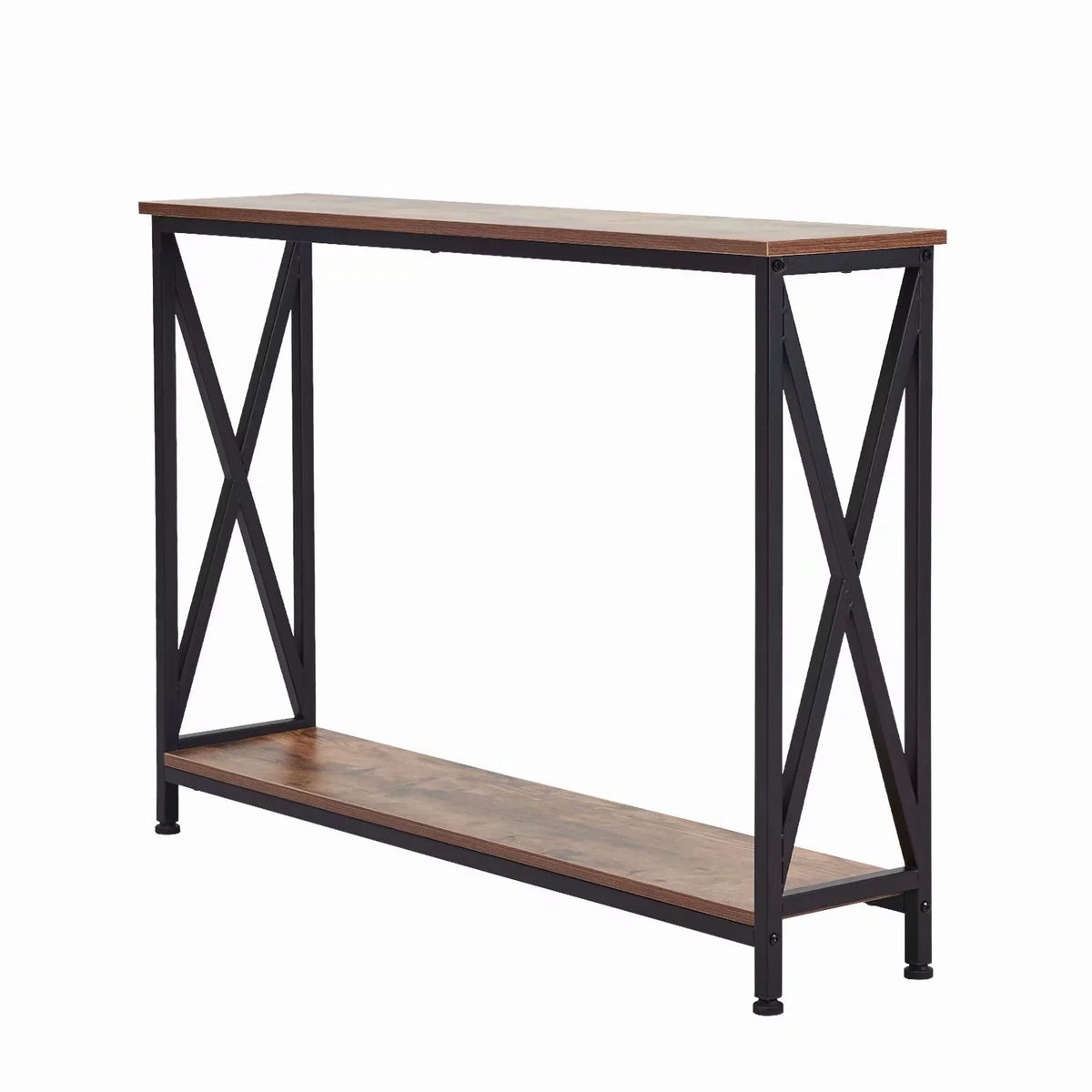 Wooden Hallway Console Table Rustic Brown K28517