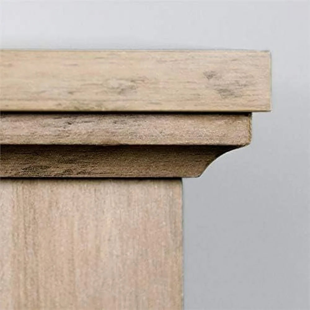 44" Corner TV Stand Console in Gray Wash Q8480