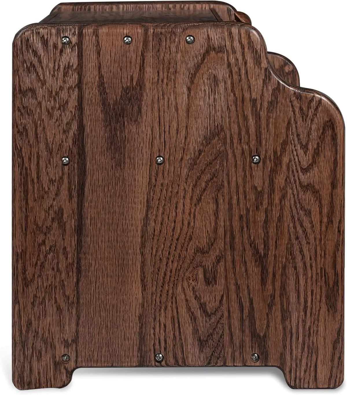 Solid Wood Oak Bread Box with Clear Window N924