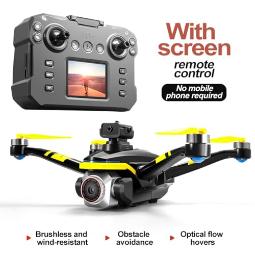 Kids Drone with Screen Display Remote Control, 1080P Dual Camera, LED Lights N147128