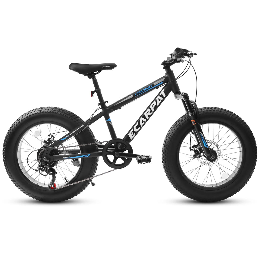 20 inch Black Kids Bike with Disc Brakes 7 Speed W130695