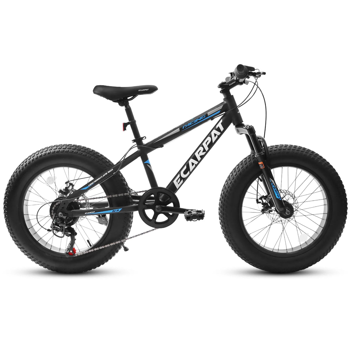 20 inch Black Kids Bike with Disc Brakes 7 Speed W130695