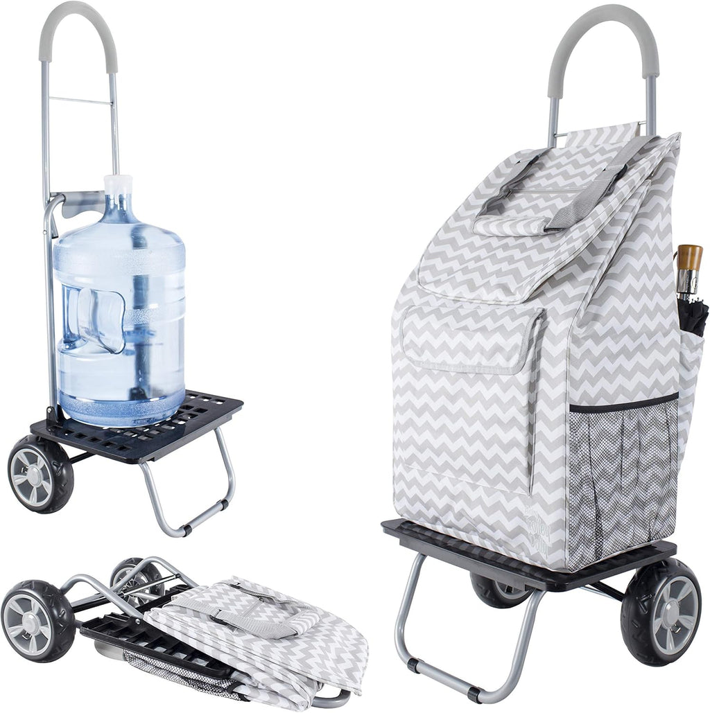 Brown Foldable Shopping Cart S884