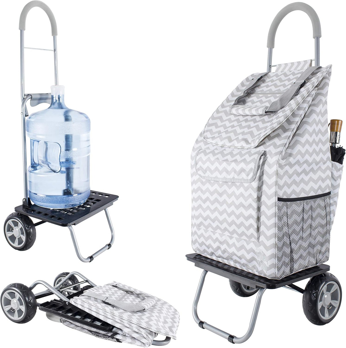 Brown Foldable Shopping Cart S884