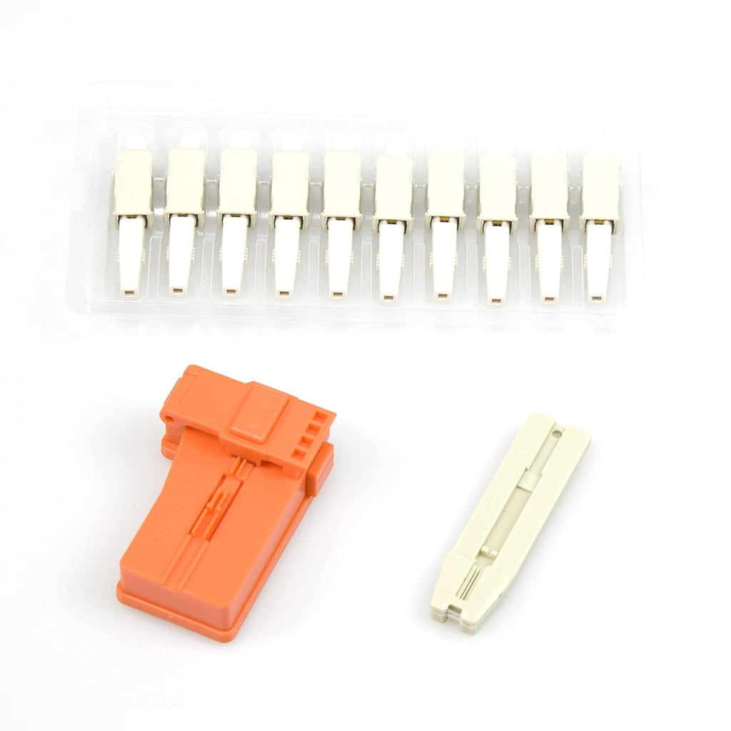 100pcs SC APC Fiber Optic Quick Connector Single Mode 9/125 Pack of 2 H232260