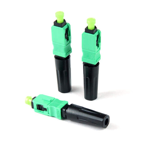 100pcs SC APC Fiber Optic Quick Connector Single Mode 9/125 Pack of 2 H232260