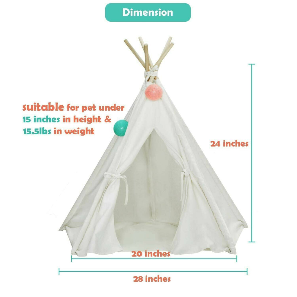 Foldable Cotton Canvas Pet Bed V1076