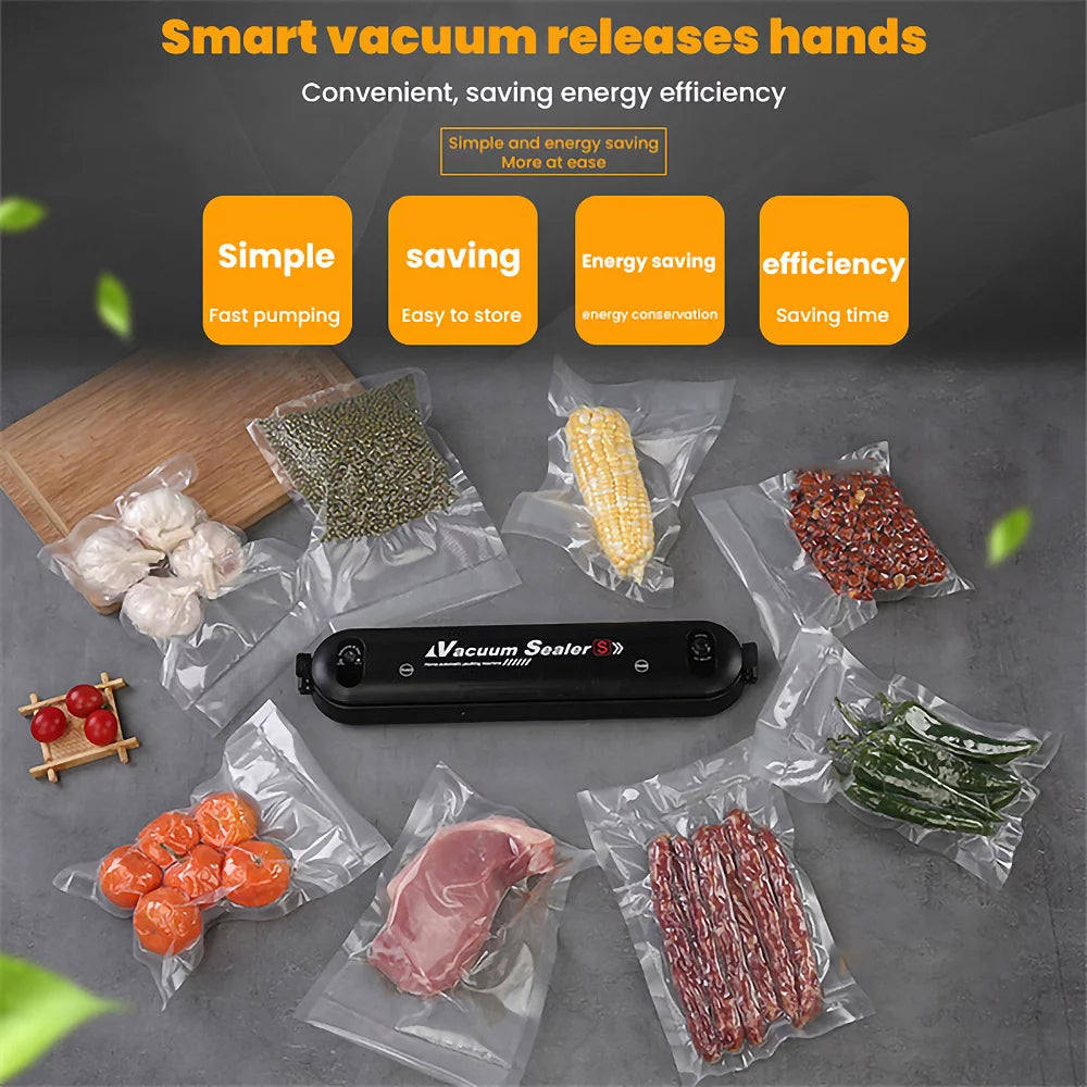 Automatic Mini Food Vacuum Sealer Machine with 10 Bags Z326469