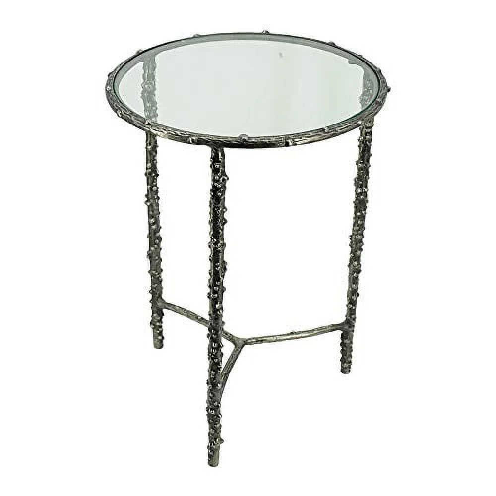 Silver Set of 2 Side Table N242331