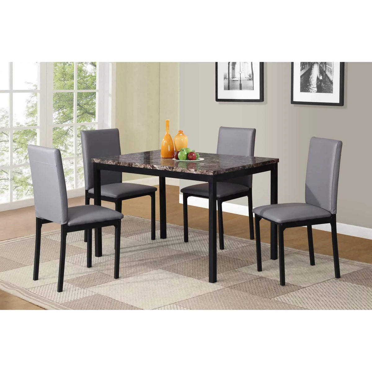 Black Dining Chair Set of 4 X447