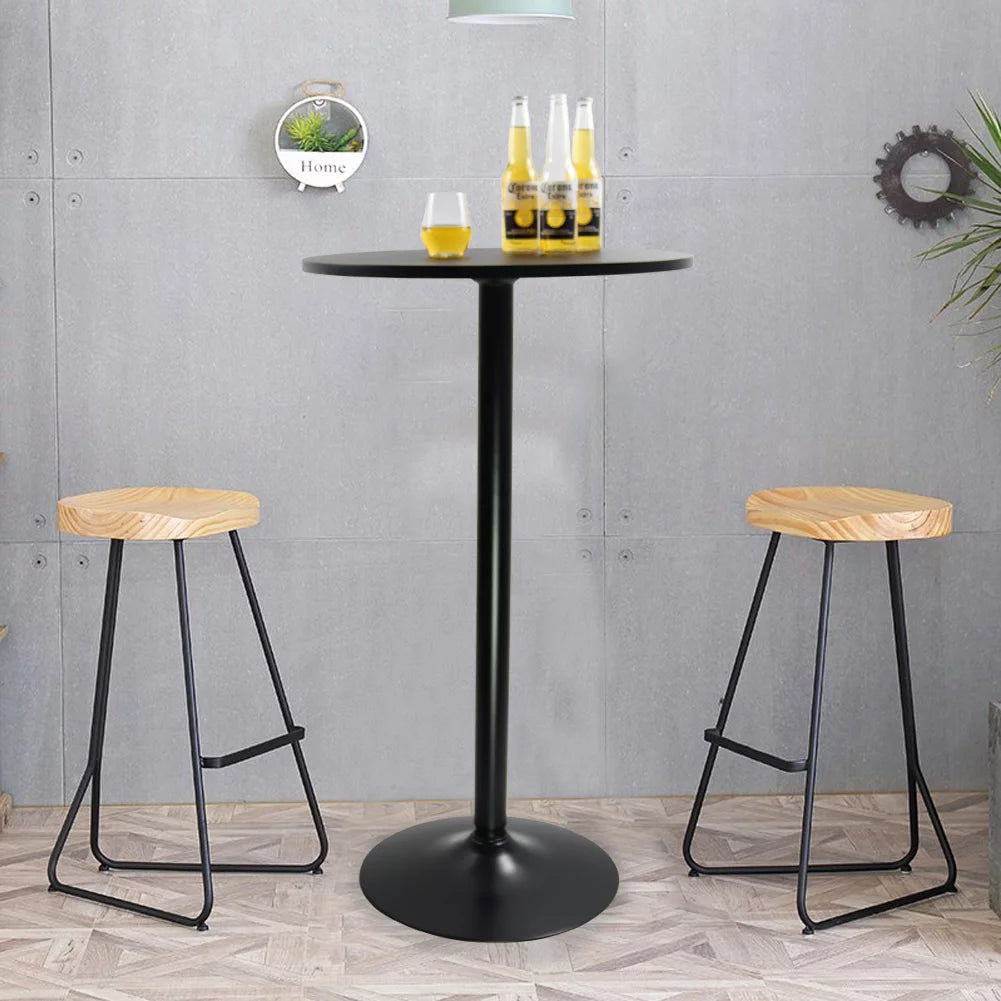 Black Round Bar Table 24 in Top 41.5 in H V65405