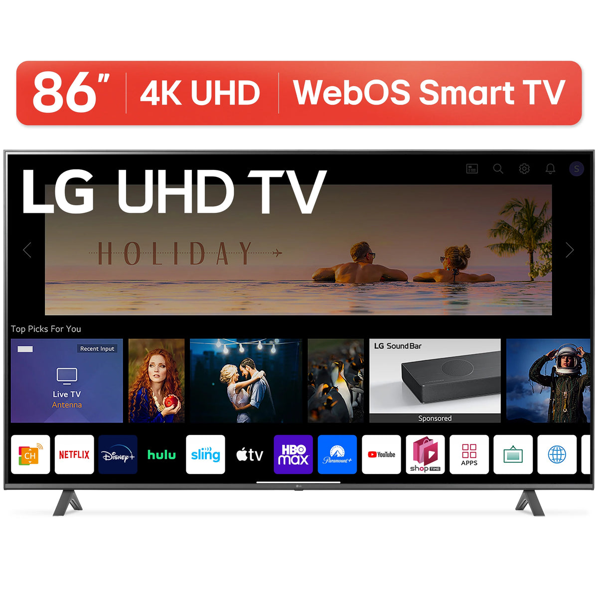 86” 4K UHD Smart TV E628952