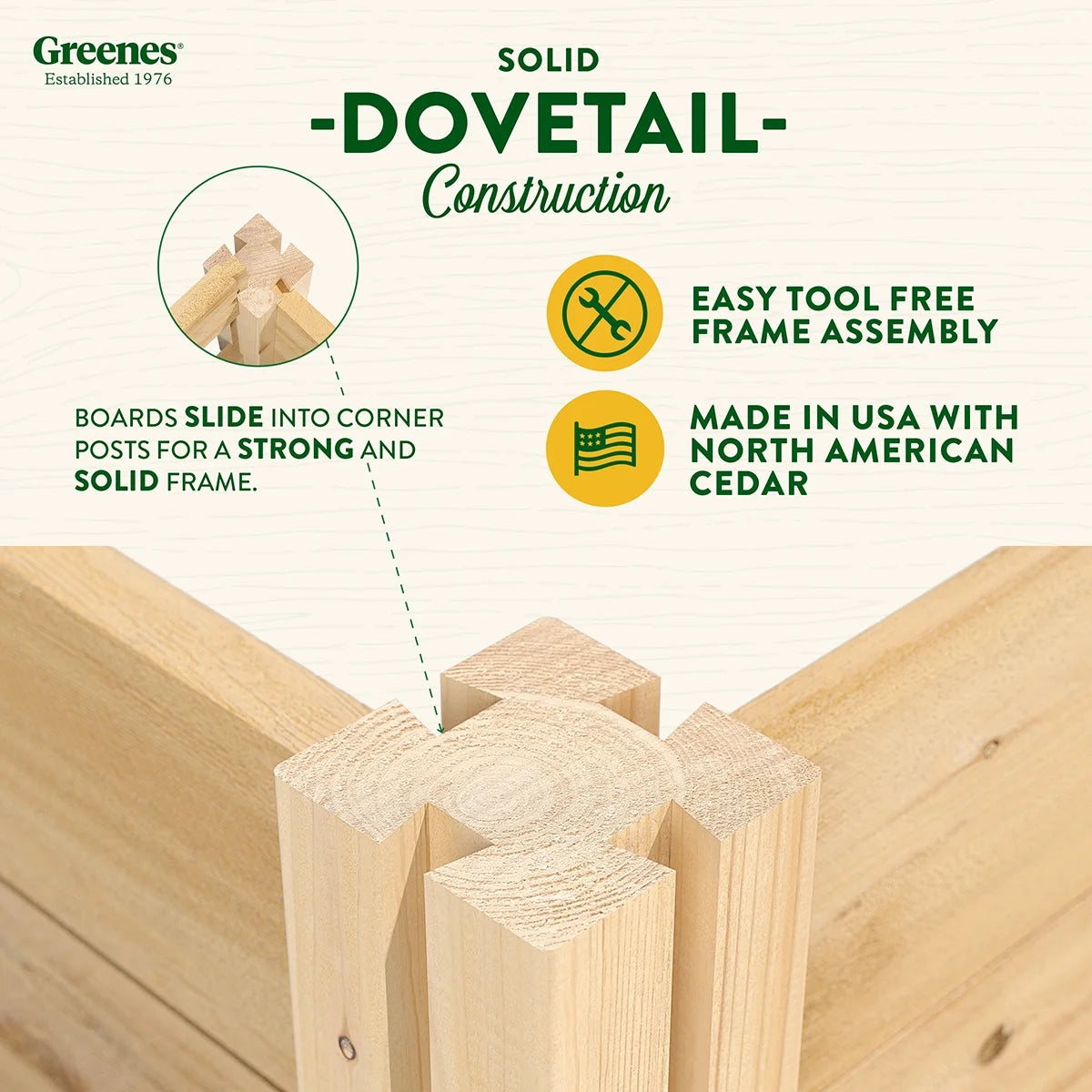 Beige Cedar Raised Garden Kit A4817