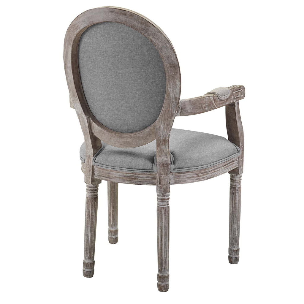 Light Gray Upholstered Fabric Dining Armchair B753311