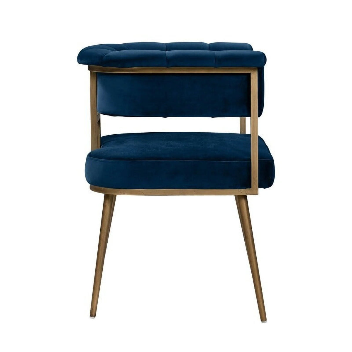 Navy Velvet Upholstered Chair Z9218