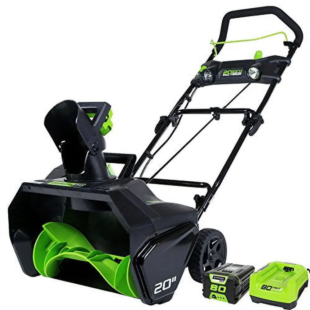 80-Volt 20-inch Battery Powered Push Snow Blower C6346