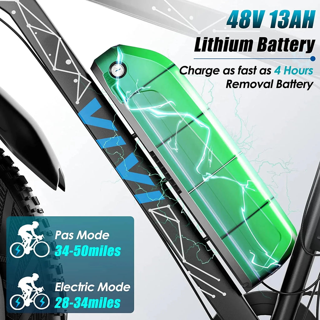 26 x 4.0 Fat Tire 500W All Terrain Electric Bike V151