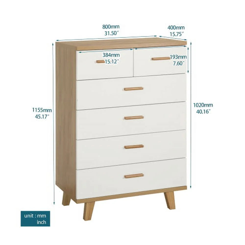 Solid Wood Drawer Dresser Cabinet T306
