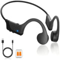 Bone Conduction Headphones IP55 Waterproof Sports Headset with Earplugs O4816