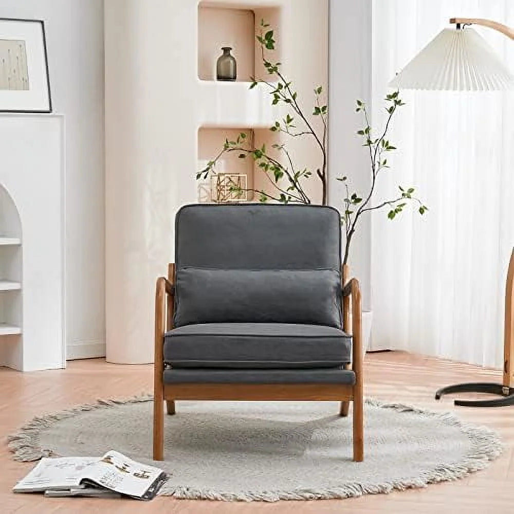 White Teddy Fleece Accent Chairs Set of 2 Upholstered Armchairs K777